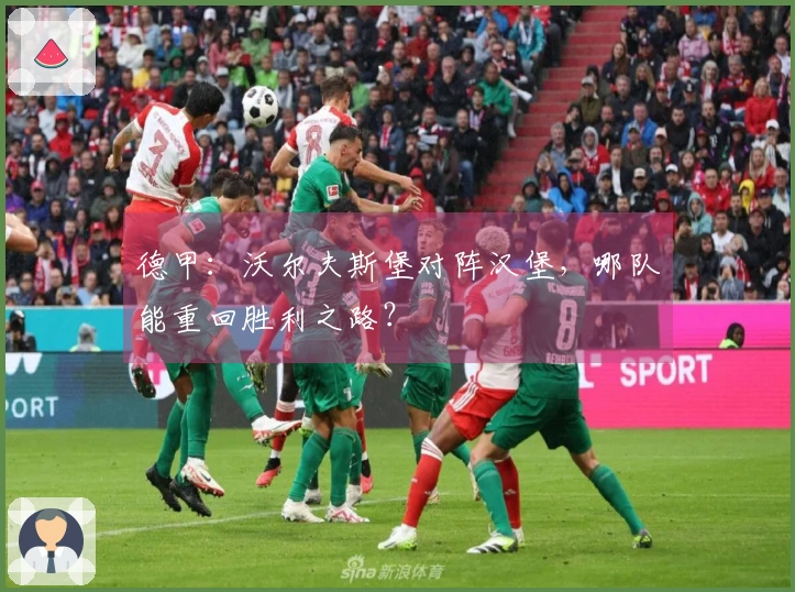 德甲：沃尔夫斯堡对阵汉堡，哪队能重回胜利之路？