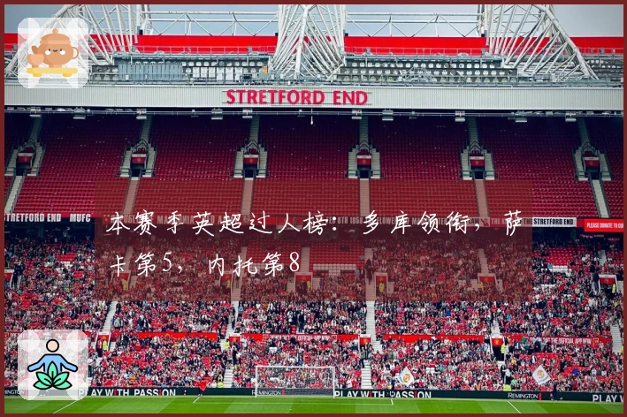 本赛季英超过人榜：多库领衔，萨卡第5，内托第8